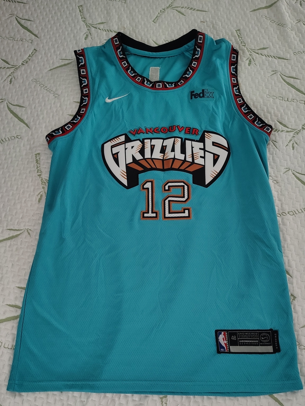 Nike Ja Morant Vancouver Grizzlies #12 Swingman Jersey Blue 48 Like New